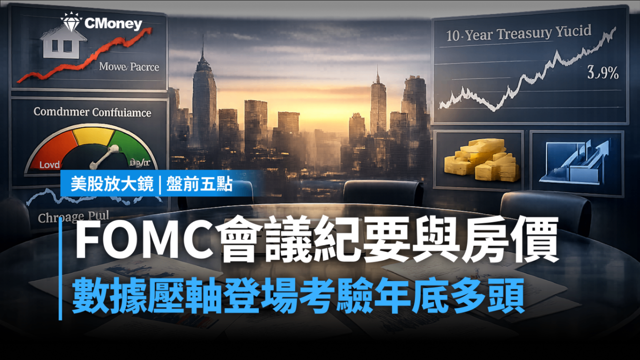 【美股盤前五點】FOMC紀要、房價與信心數據(2025.12.30)