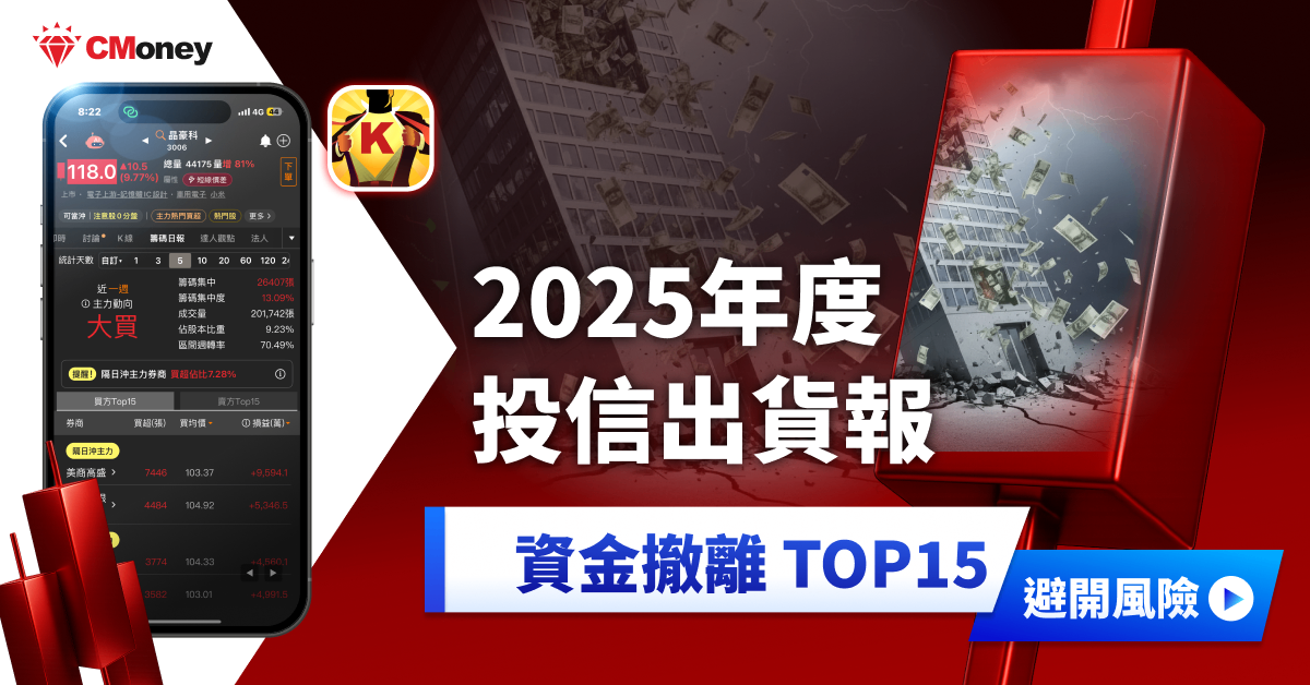 【2025年報】投信出貨102億,「IC股」現黑三兵挫40%