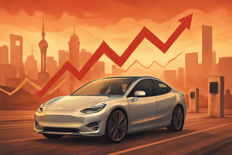 【即時新聞】特斯拉(TSLA)中國出貨量連續兩年下降，顯示全球需求放緩壓力