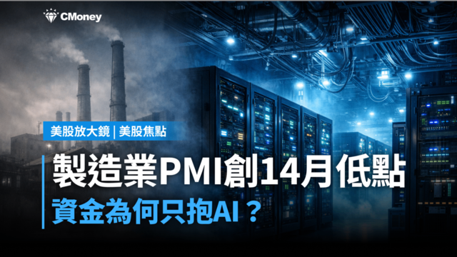 【美股焦點】製造業PMI創14月低點,資金為何只抱AI?