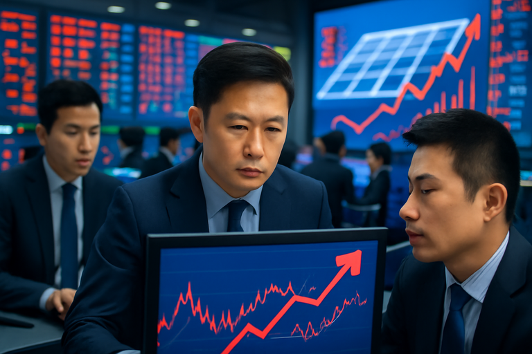【即時新聞】中美晶(5483)盤中勁揚逾3%,買盤集中爆量突破!