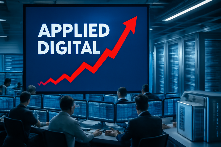 【即時新聞】Applied Digital股價飆升,營收增長三倍超預期
