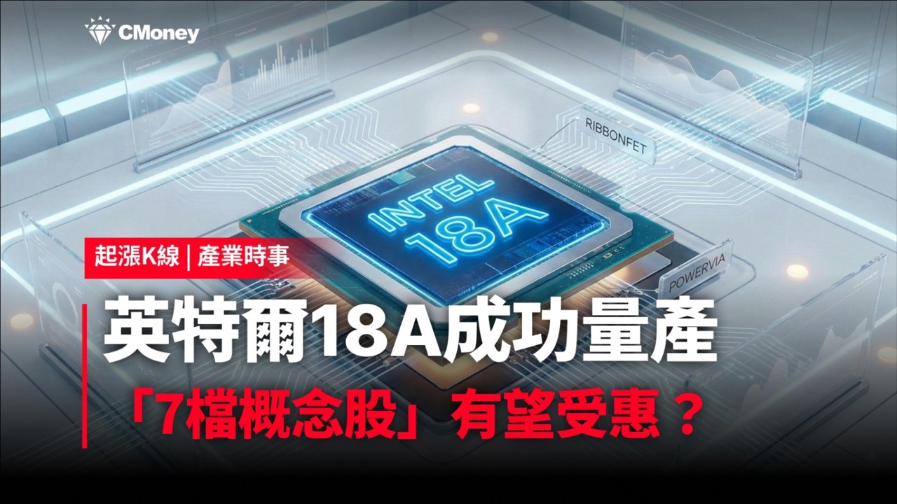 【最新消息】英特爾18A成功量產，「7檔概念股」有望受惠？