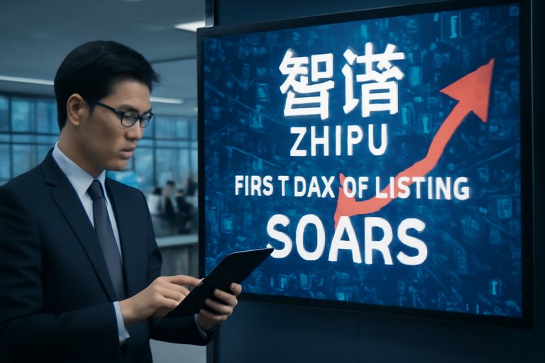 【即時新聞】中國AI獨角獸智譜登陸港股首日大漲15%!成首家上市大模型公司