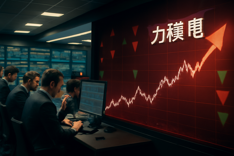 【即時新聞】力積電(6770)近5日飆漲逾22％，法人連5日買超帶動成交火熱