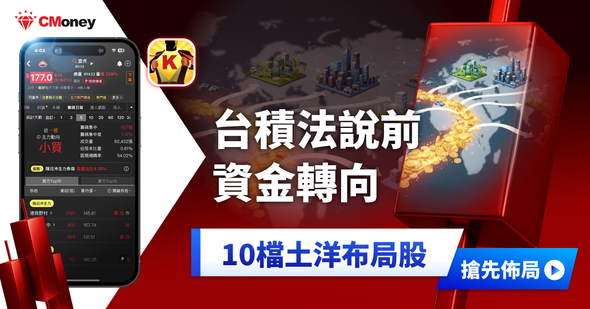 【籌碼周報】台積電法說前資金轉向，「10檔」土洋聯手布局！