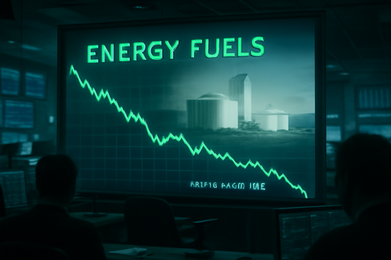 【即時新聞】Energy Fuels遭Roth維持賣出評級,股價下跌逾2%