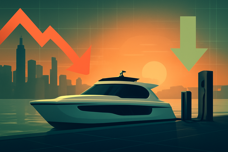 【即時新聞】電動船廠Vision Marine決議40股併1股，力拚股價重回1美元保住上市資格