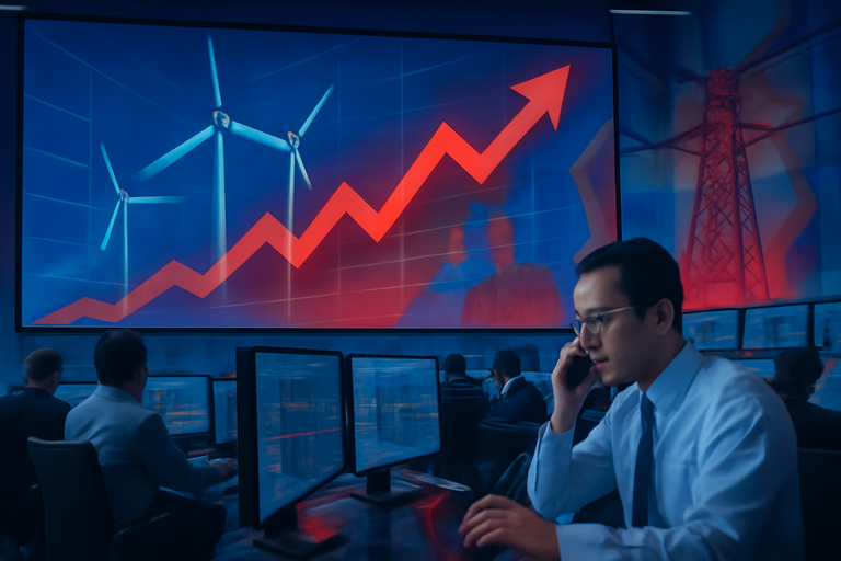 【即時新聞】華新入列量大上漲指標股，今日挾電力能源題材強勢表態