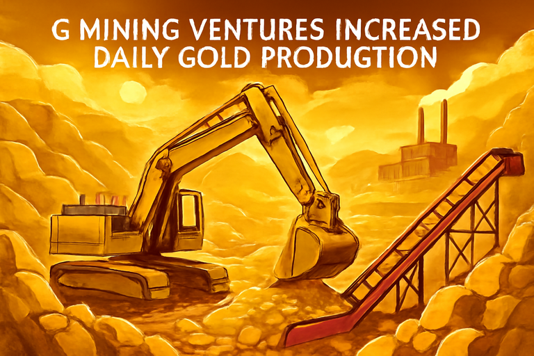 【即時新聞】G Mining Ventures第四季黃金產銷數據出爐，日均開採量季增雙位數