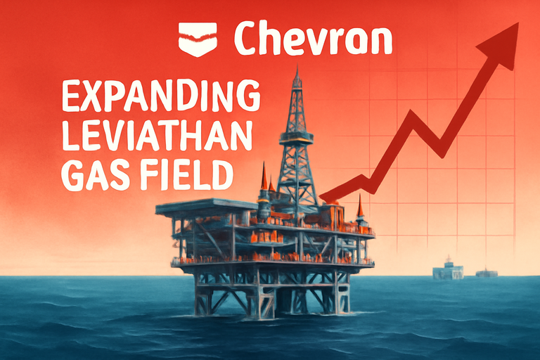【即時新聞】雪佛龍拍板擴建以色列利維坦氣田,年產能將衝上210億立方米穩固東地中海佈局