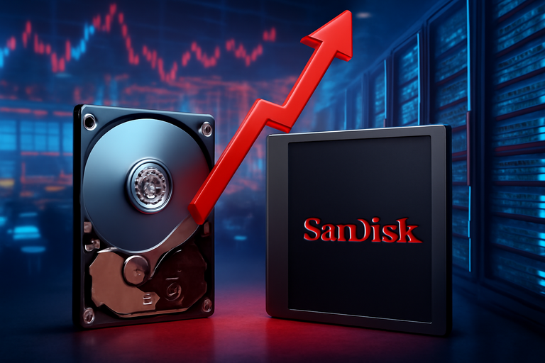 【即時新聞】SanDisk收漲1.07％ 成交量放大、Q3財測備受關注