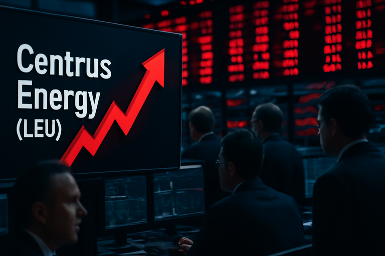 【即時新聞】Centrus Energy(LEU)價量齊揚 單日漲逾8％