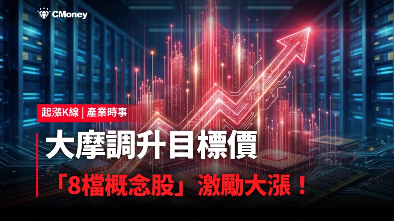 【最新消息】大摩調升目標價，「8檔概念股」激勵大漲！
