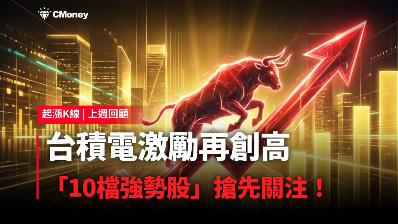 【起漲K線週報】台積電激勵再創高，「10檔強勢股」搶先關注！