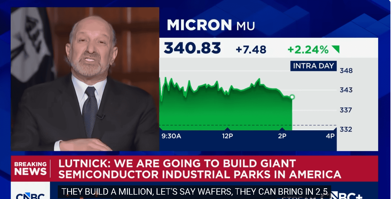 【匯金油整理】盧特尼克：目標是將台灣供應鏈40％移到美國