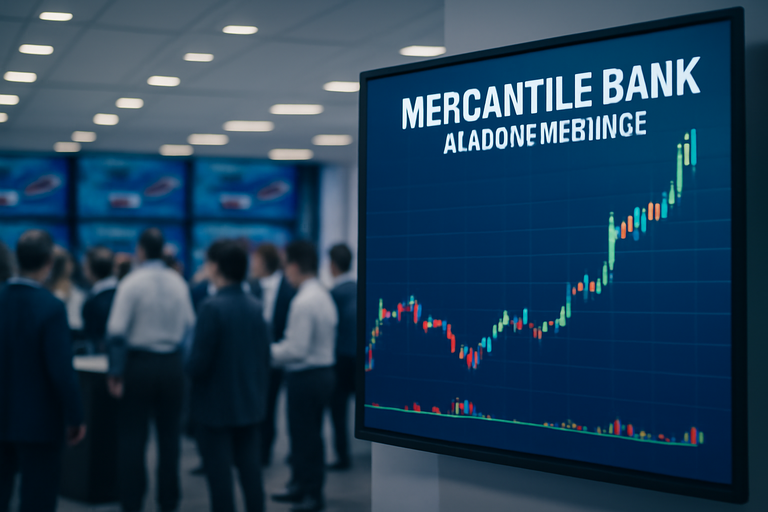 【即時新聞】美股Mercantile Bank宣布調升季度股利至0.39美元並公布除息日程