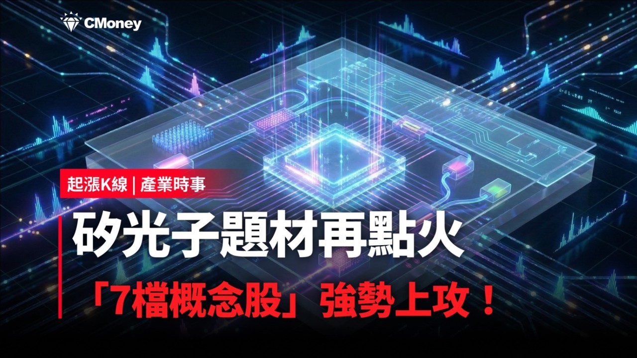 【最新消息】矽光子題材再點火，「7檔概念股」強勢上攻！