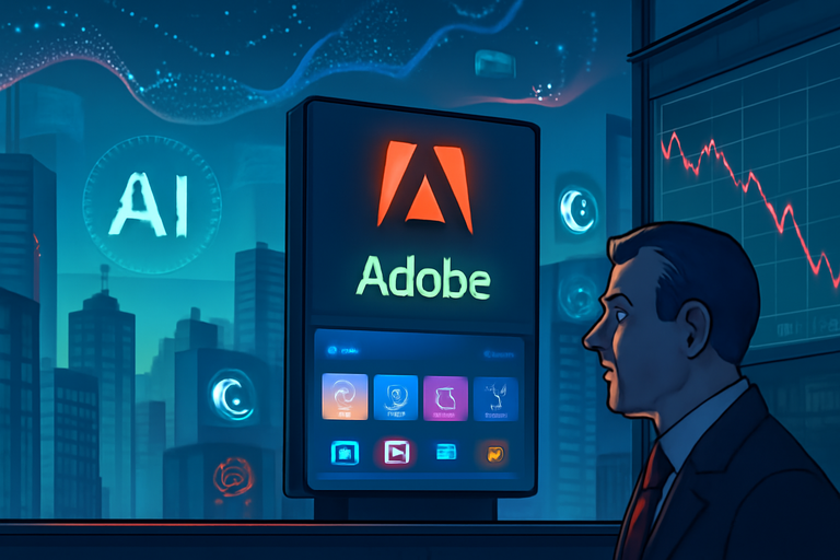 【美股動態】Adobe股價連跌七日，投資人憂心AI衝擊