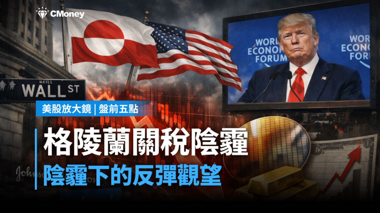美股盤前五點】格陵蘭關稅陰霾下的反彈觀望(2026.01.21)-莫紹晉| CMoney投資網誌