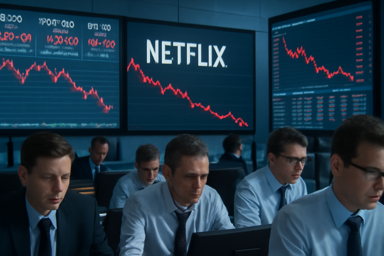 【即時新聞】Netflix股價重挫四成浮現買點?財報優預期但併購案引發市場觀望
