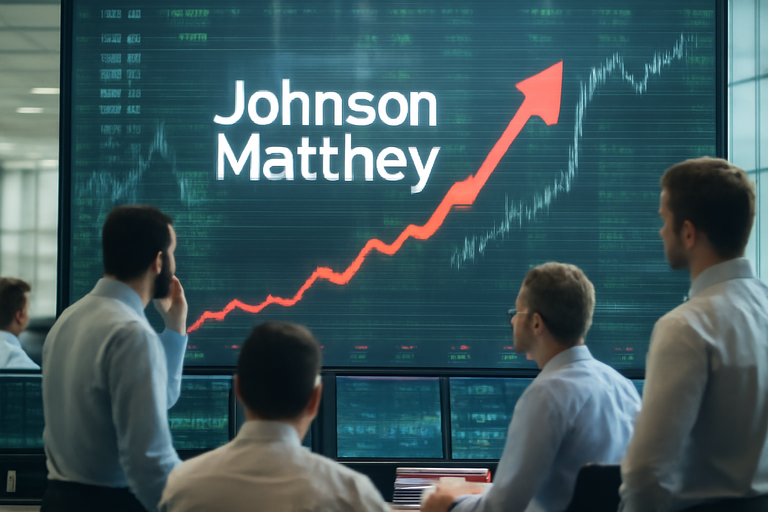 【即時新聞】Johnson Matthey股價強勢反彈創高後仍具上漲潛力，估值模型顯示股價遭到低估