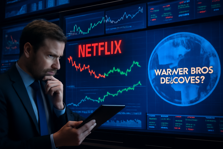 【即時新聞】Netflix財報雙喜臨門卻遭拋售，全現金競購華納兄弟探索資產成焦點