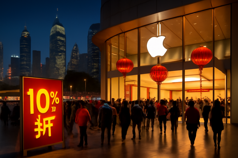 【即時新聞】蘋果在中國啟動農曆新年促銷，iPhone 16系列與多款產品最高折抵一千人民幣