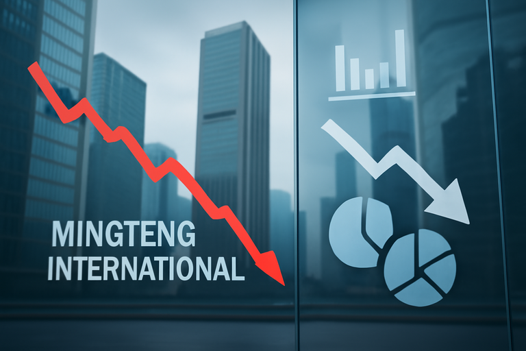 【即時新聞】Mingteng International宣布執行200股併1股反分割,盤前股價重挫逾20%