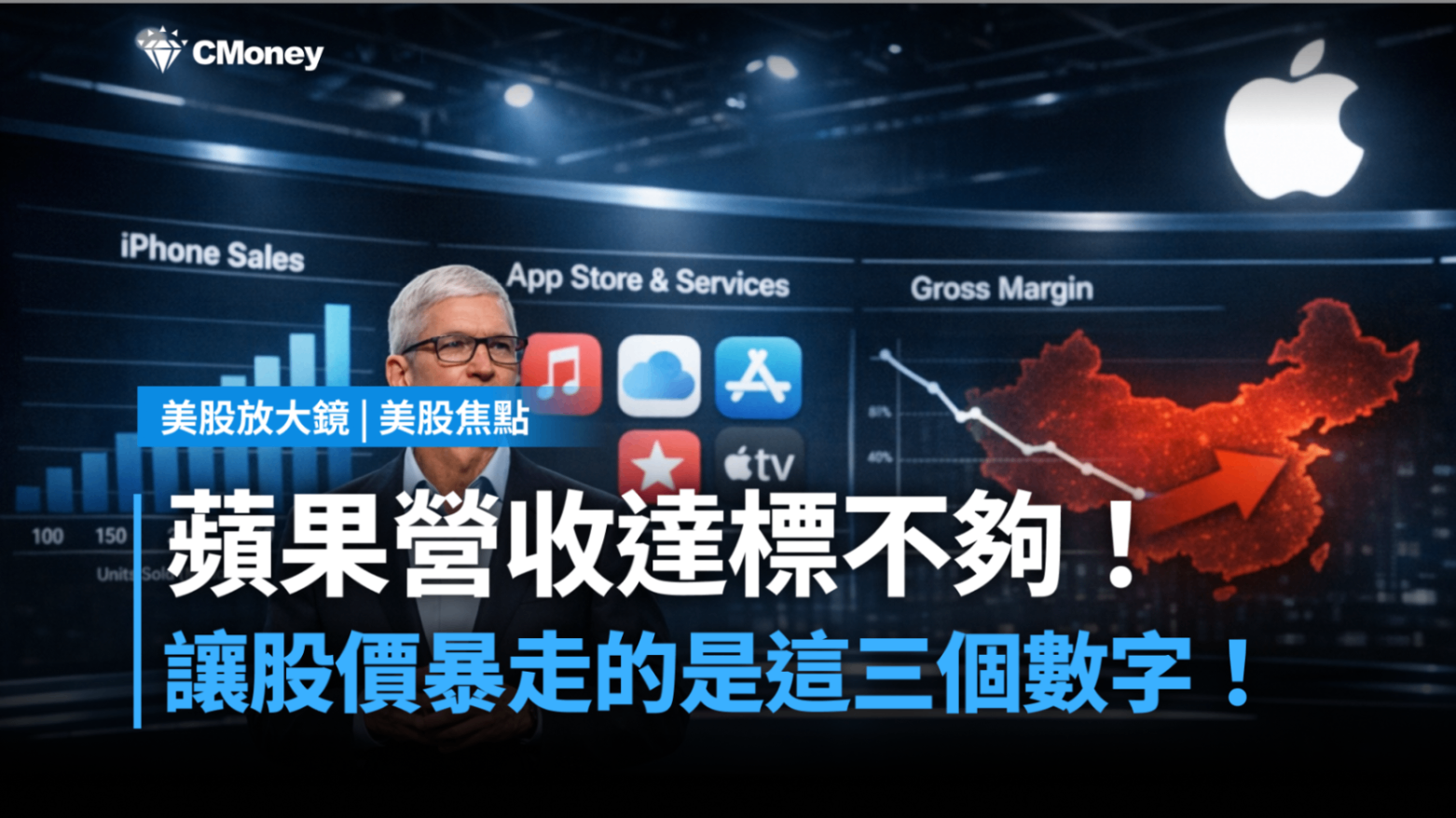 美股焦點】蘋果營收達標不夠！真正讓股價暴走的是這三個數字！-莫紹晉| CMoney投資網誌
