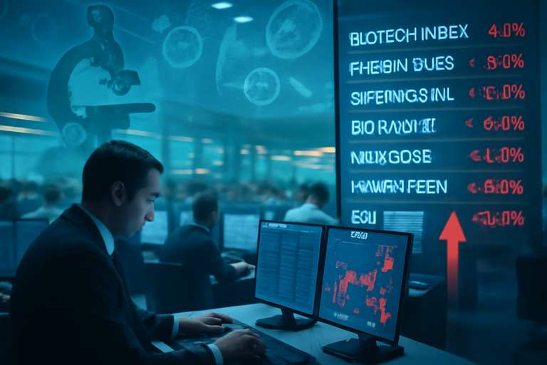 【即時新聞】台股高檔震盪資金轉進生技避險，優盛今日強勢攻上漲停板