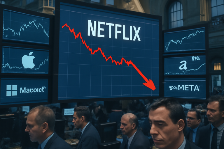 【即時新聞】Netflix財報優於預期且用戶數破3億，收購案引發債務擔憂致盤後股價下跌