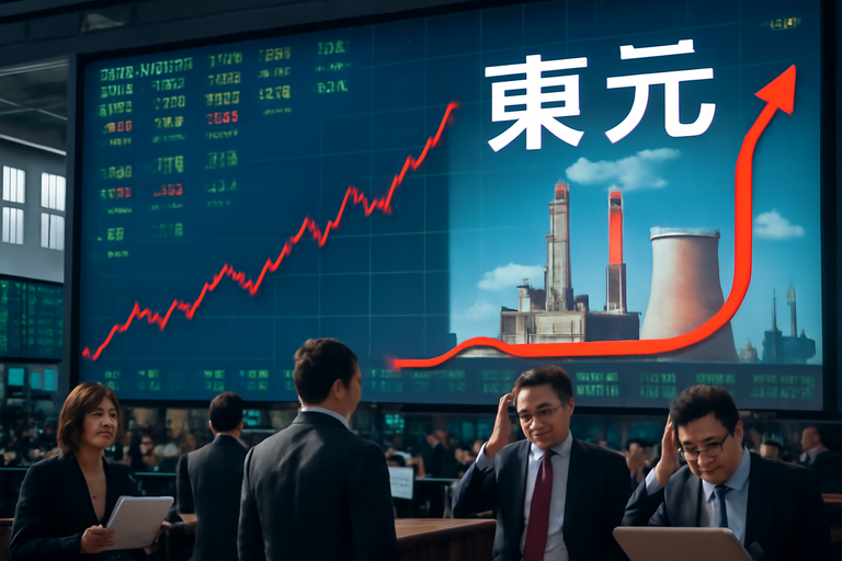 東元入列量大上漲股,受惠電力題材股價收89.4元