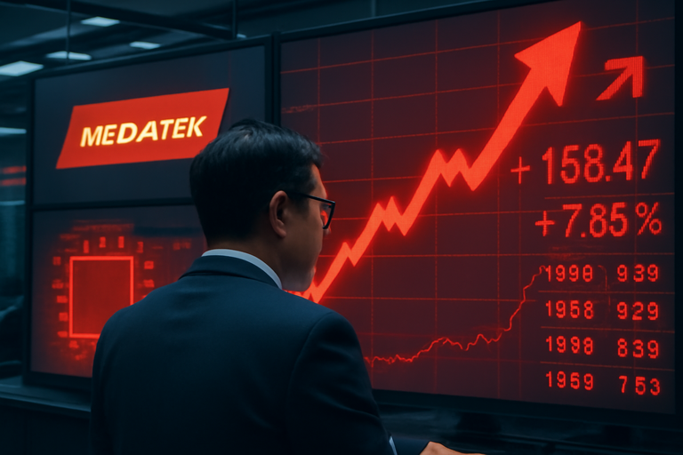 聯發科獲外資大買9517張，股價創高收1630元