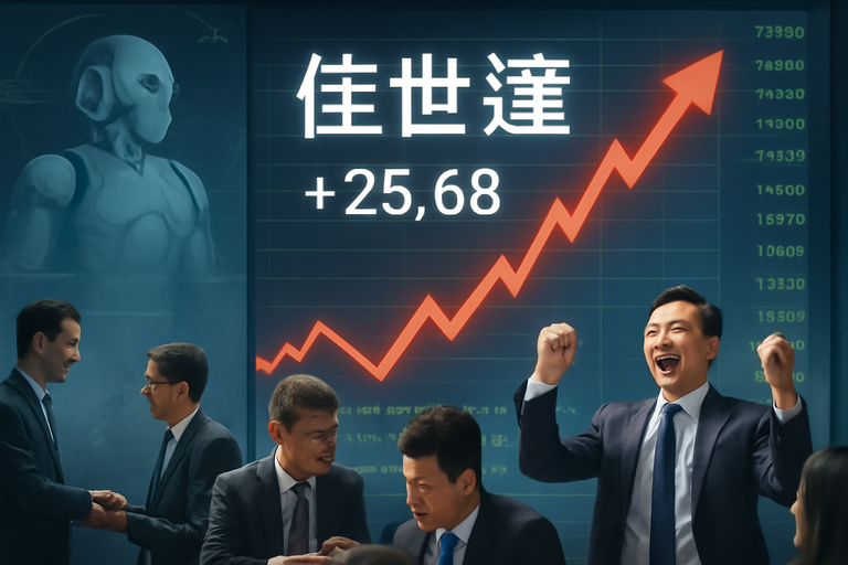 佳世達宣布斥資32億入股東科,股價強攻漲停創波段高