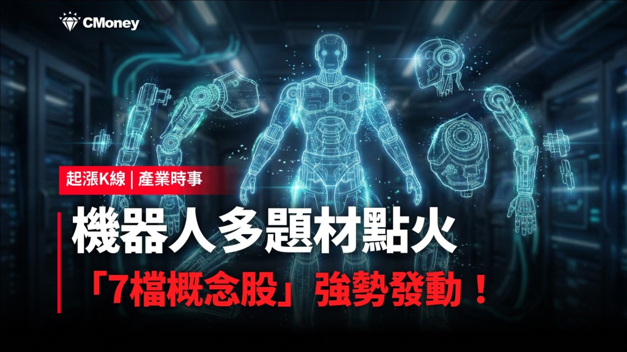 【最新消息】機器人多題材點火，「7檔概念股」強勢發動！