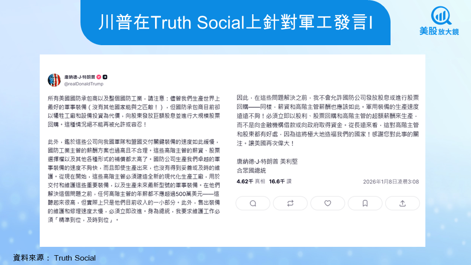 【美股焦點】雷神技術25Q4財報前瞻：現在適合追高，還是該等待回檔？