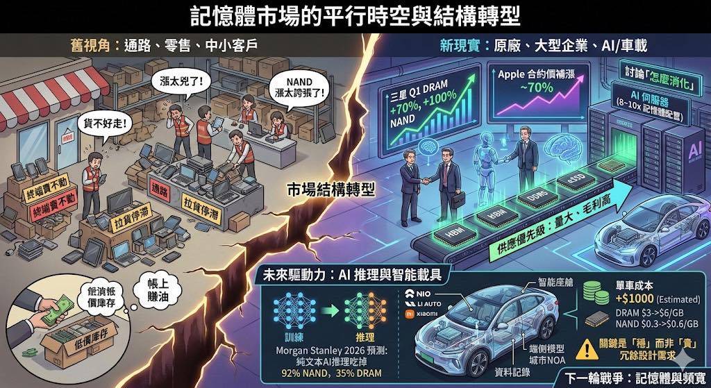 AI 進入推理時代：記憶體為什麼開始被重新定價？