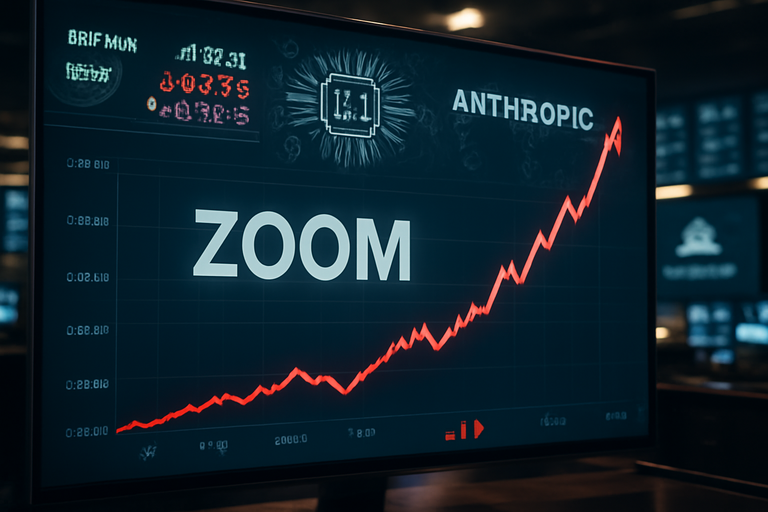 【即時新聞】Zoom股價單日飆漲逾10％，AI獨角獸Anthropic持股成被低估的隱藏資產