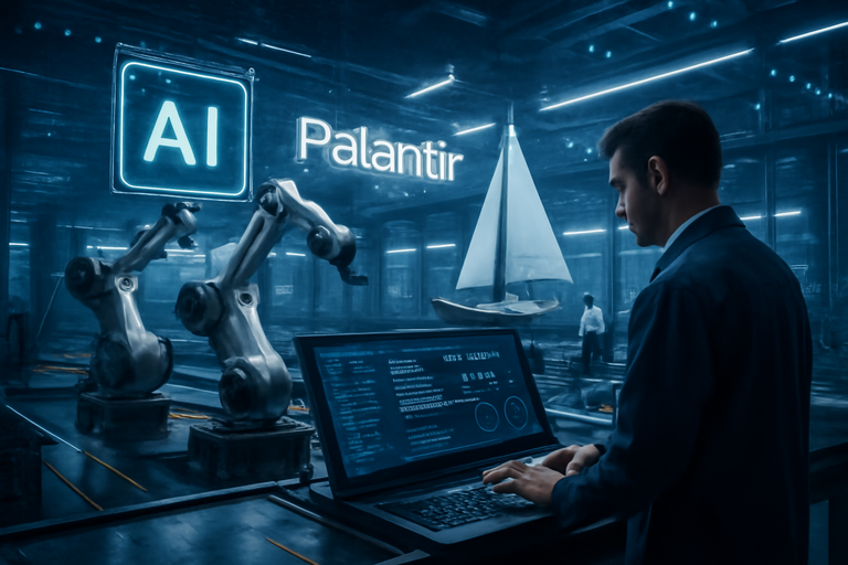 【美股動態】帕蘭提爾AI少人做更多，工業長約加速