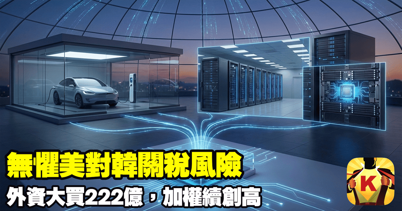 【台股盤後】 無懼美對韓關稅風險,加權續創新高