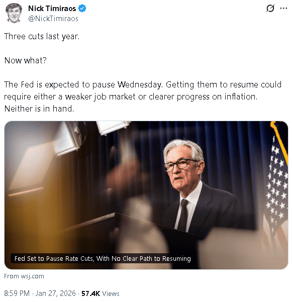 【匯金油整理】傳聲筒：預期1月按兵不動，觀察就業、通膨