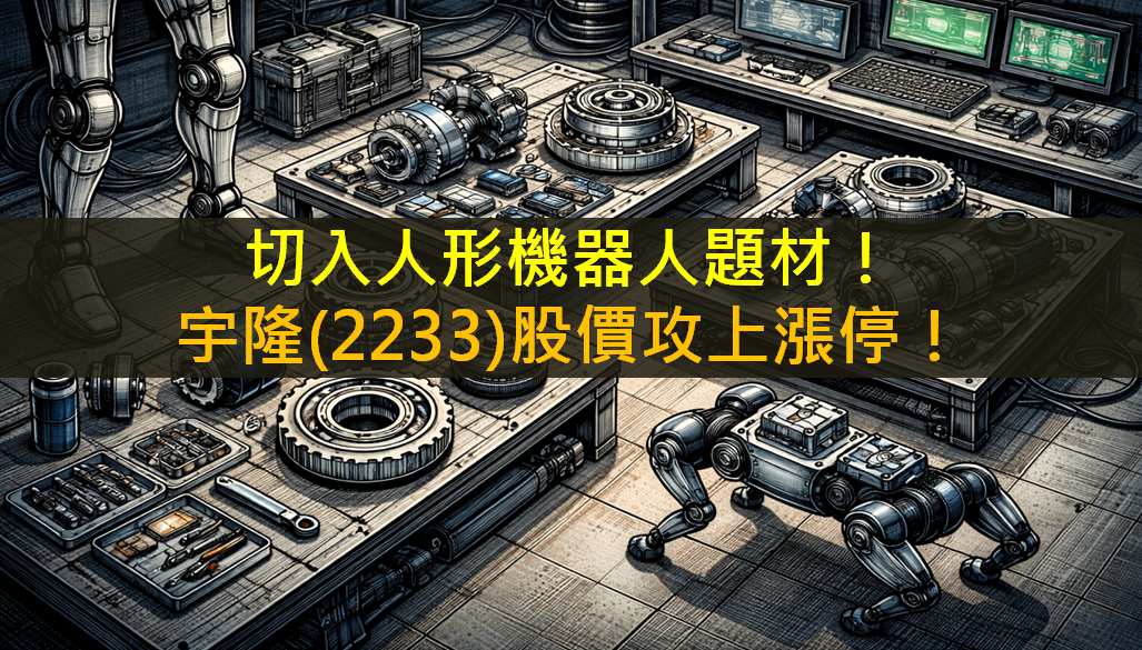 切入人形機器人題材!宇隆(2233)股價攻上漲停!