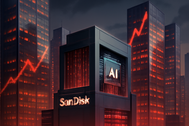 【即時新聞】SanDisk盤中勁揚9.6%,Lynx Equity喊目標價750美元