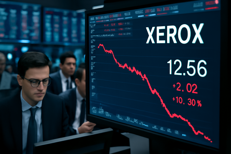 【即時新聞】Xerox(XRX)第四季由盈轉虧且現金流縮水，財報不如預期致股價重挫逾12％