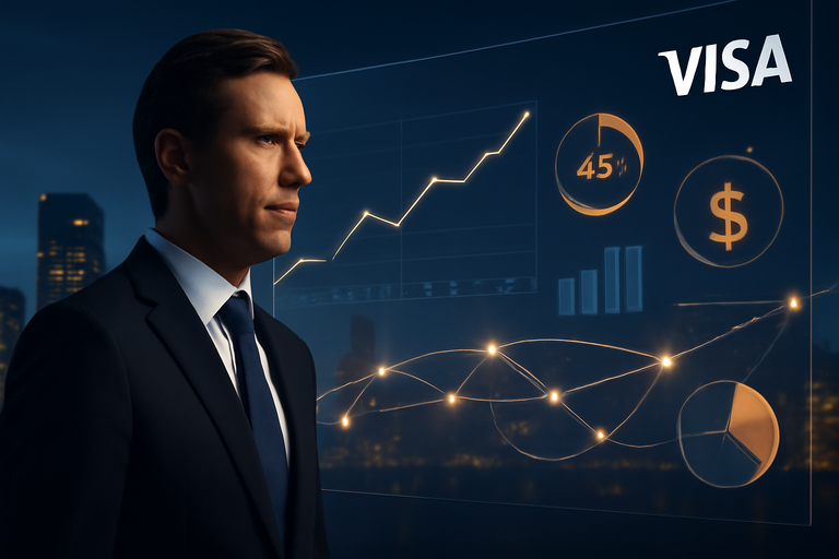 【美股動態】Visa維持全年低雙位數成長展望
