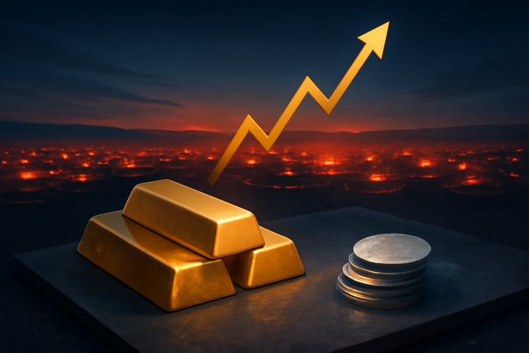【即時新聞】金銀價格創歷史新高後遭拋售，現貨金價單日重挫逾4％失守高點