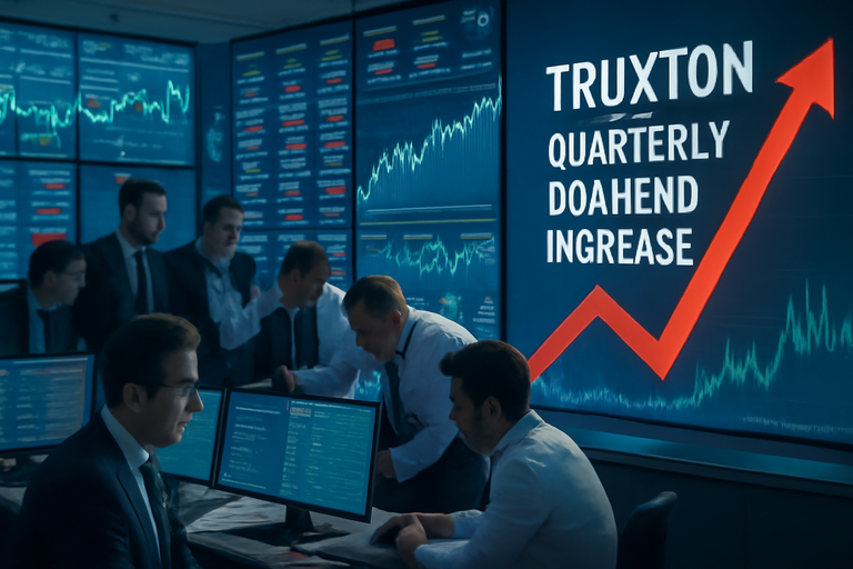【即時新聞】Truxton配息大方送!季度股利狂飆76%至0.88美元,殖利率衝破4%