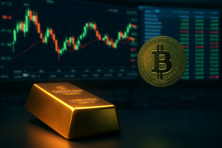 【即時新聞】金價大漲比特幣卻逆勢下跌，數位黃金避險地位面臨嚴峻考驗