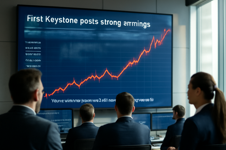 【即時新聞】First Keystone非利息收入助攻獲利,每股盈餘1.22美元展現營運強勁韌性